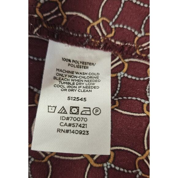 Loft Outlet Medallion Ballet Neckline Long Sleeve Relaxed Fit Blouse Size XL - Picture 10 of 10